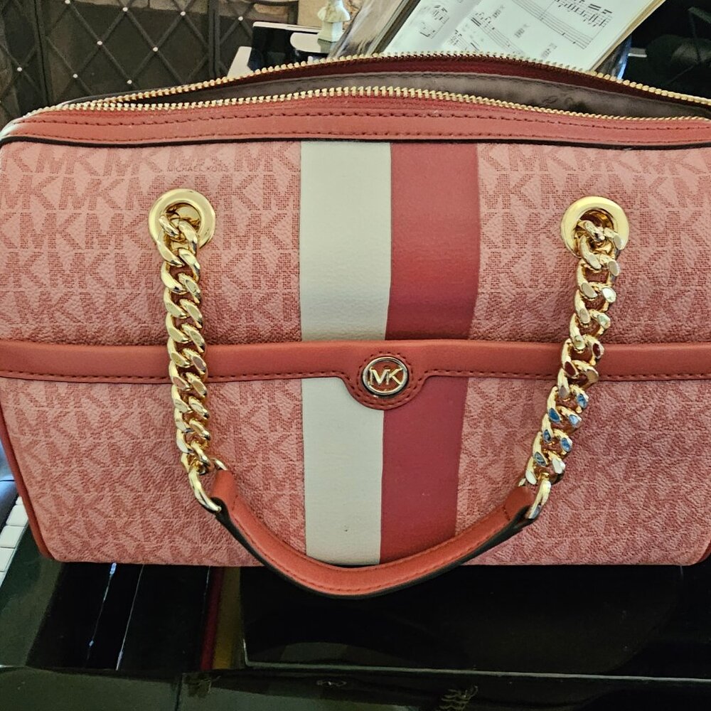 Michael Kors Bedford Signature Satchel (Rare) - Picture 6 of 13